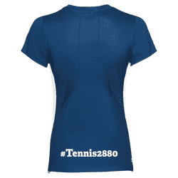 Girls Calla Tech Roundneck - T-shirt (Mørkeblå)