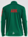 Grøn Craft halfzip langærmet T-shirt Dame (ARK)